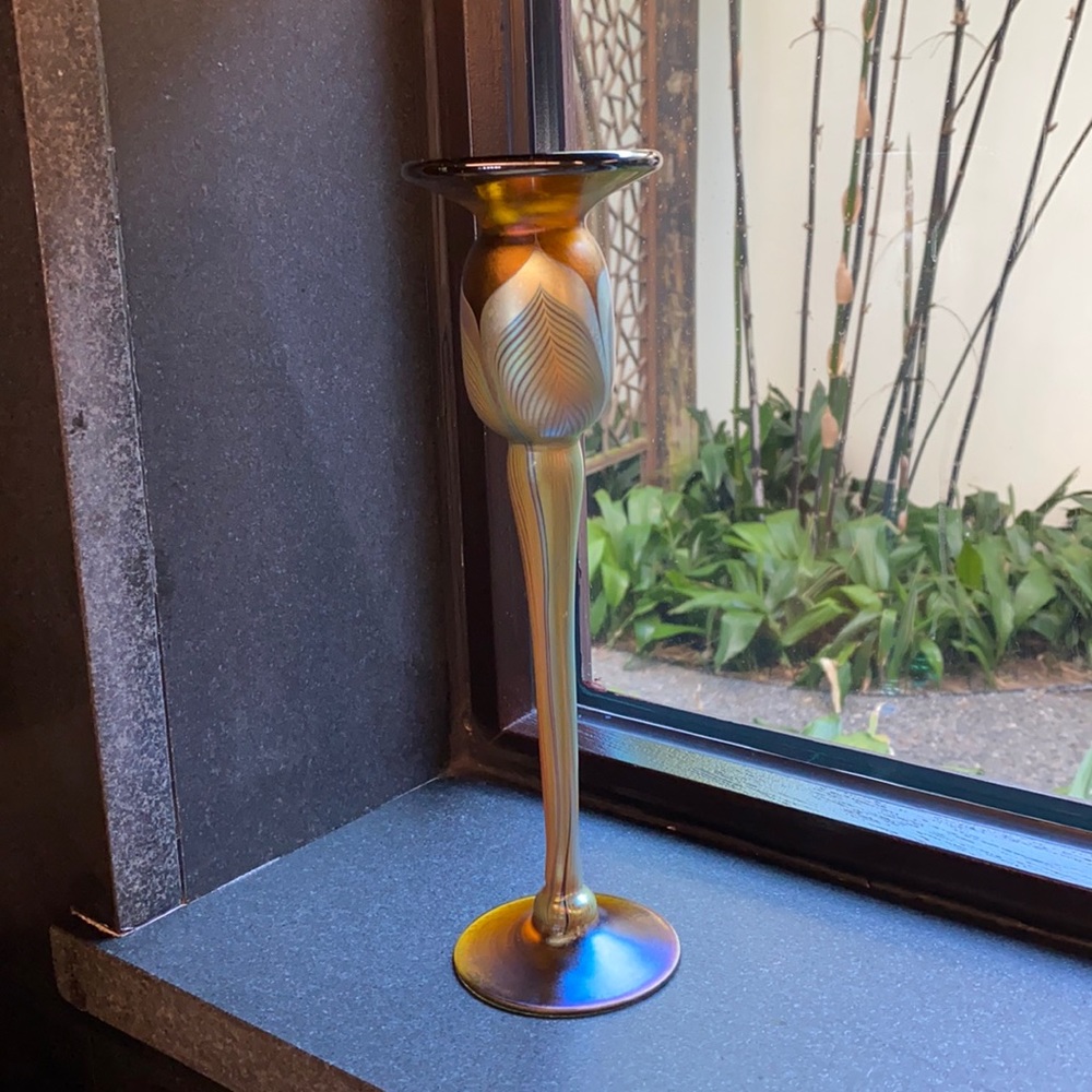 1 Candle holder /glass Italian